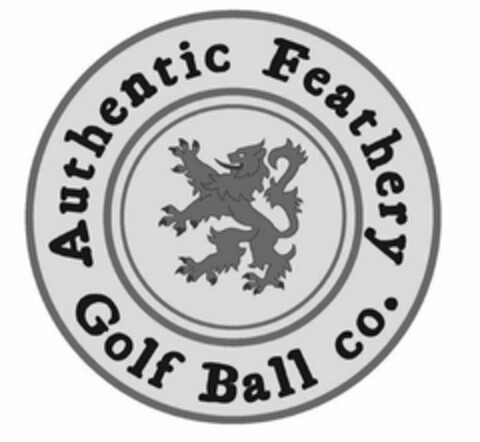 AUTHENTIC FEATHERY GOLF BALL CO. Logo (USPTO, 30.10.2018)