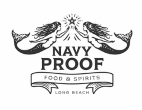 NAVY PROOF FOOD & SPIRITS LONG BEACH Logo (USPTO, 10.01.2019)