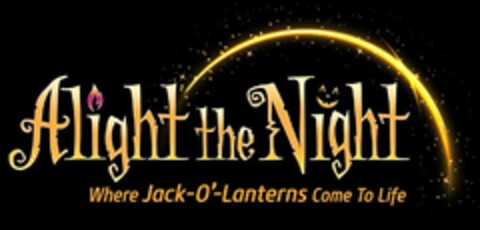 ALIGHT THE NIGHT WHERE JACK-O'-LANTERNS COME TO LIFE Logo (USPTO, 07/23/2019)