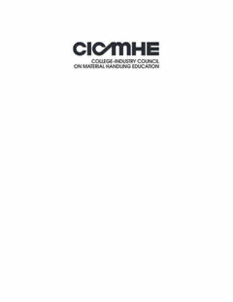 CICMHE COLLEGE-INDUSTRY COUNCIL ON MATERIAL HANDLING EDUCATION Logo (USPTO, 29.10.2019)