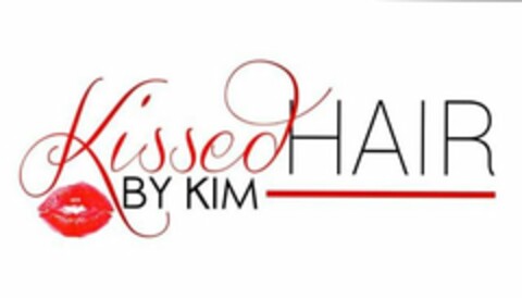 KISSED HAIR BY KIM Logo (USPTO, 19.06.2020)