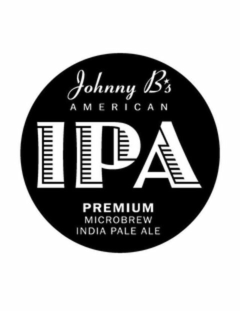 JOHNNY B'S AMERICAN, IPA, PREMIUM, MICROBREW, INDIA PALE ALE Logo (USPTO, 19.08.2020)