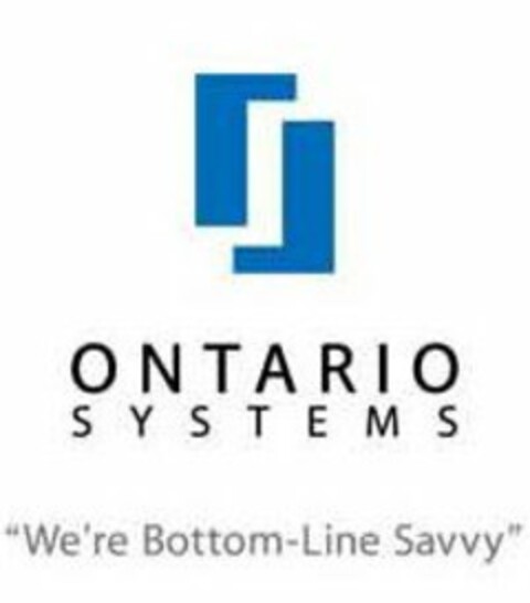 ONTARIO SYSTEMS "WE'RE BOTTOM-LINE SAVVY" Logo (USPTO, 20.03.2009)