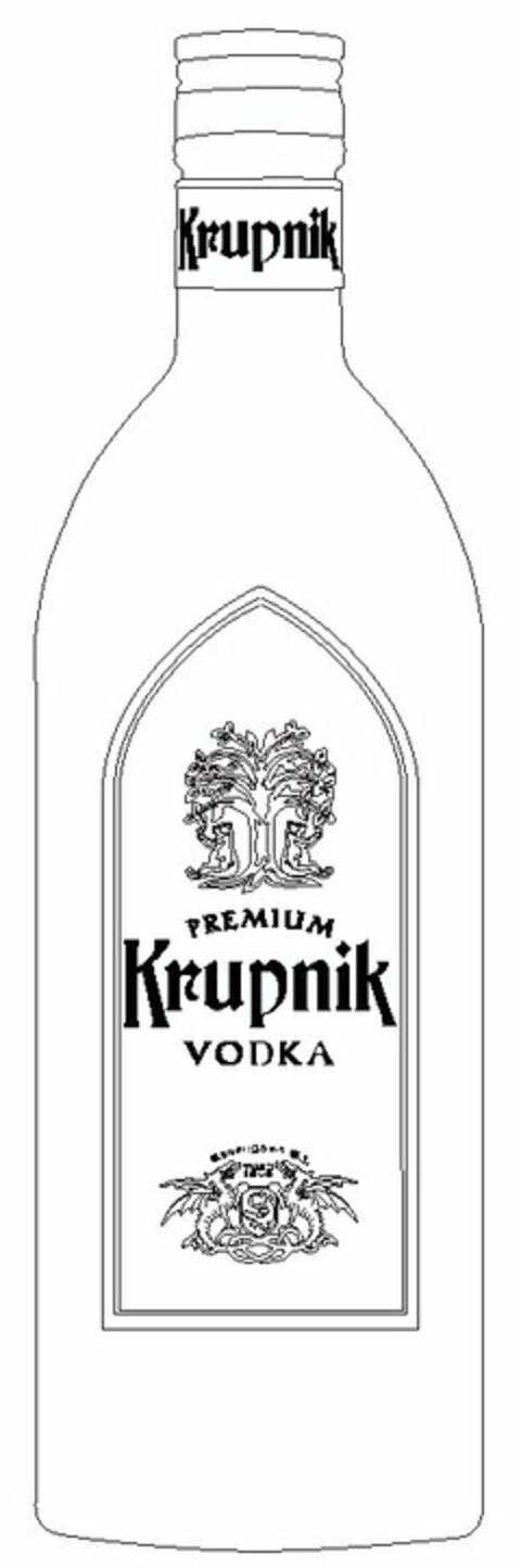 KRUPNIK KRUPNIK PREMIUM VODKA Logo (USPTO, 12/17/2010)