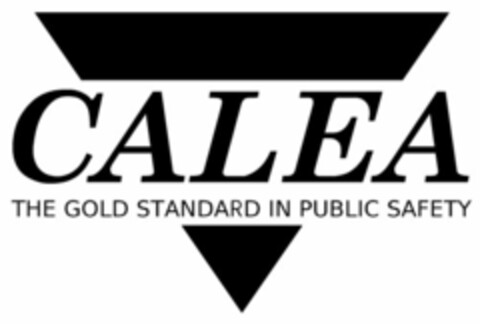 CALEA THE GOLD STANDARD IN PUBLIC SAFETY Logo (USPTO, 06/13/2011)