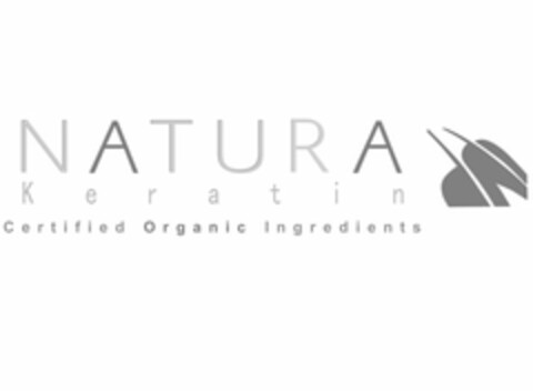 NATURA K E R A T I N CERTIFIED ORGANIC INGREDIENTS Logo (USPTO, 09.08.2011)