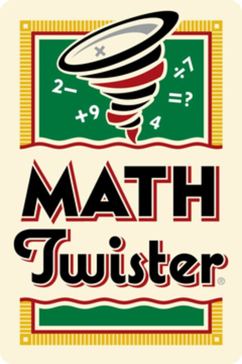 MATH TWISTER 2- +9 7 =? 4 Logo (USPTO, 08/26/2011)