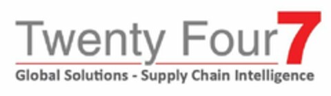 TWENTY FOUR 7 GLOBAL SOLUTIONS - SUPPLY CHAIN INTELLIGENCE Logo (USPTO, 20.06.2013)