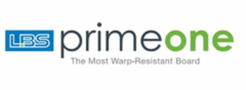 LBS PRIMEONE THE MOST WARP-RESISTANT BOARD Logo (USPTO, 23.05.2014)