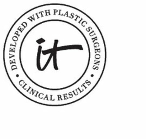 DEVELOPED WITH PLASTIC SURGEONS. CLINICAL RESULTS. IT Logo (USPTO, 01/12/2016)