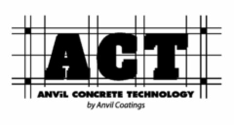 ACT ANVIL CONCRETE TECHNOLOGY BY ANVIL COATINGS Logo (USPTO, 25.01.2016)