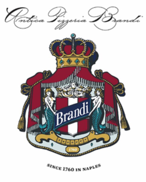 ANTICA PIZZERIA BRANDI BRANDI 1760 SINCE 1760 IN NAPLES Logo (USPTO, 05/09/2016)