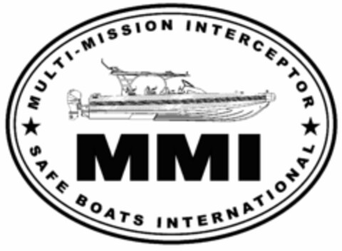 MMI MULTI-MISSION INTERCEPTOR SAFE BOATS INTERNATIONAL Logo (USPTO, 05/16/2016)