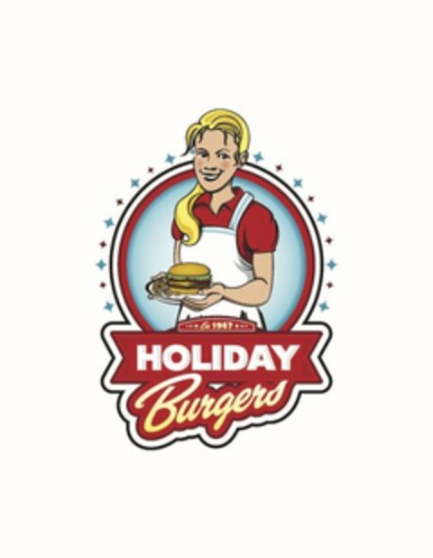 1967 HOLIDAY BURGERS Logo (USPTO, 23.05.2017)