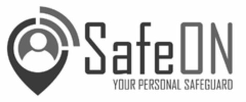 SAFEON YOUR PERSONAL SAFEGUARD Logo (USPTO, 10/04/2017)