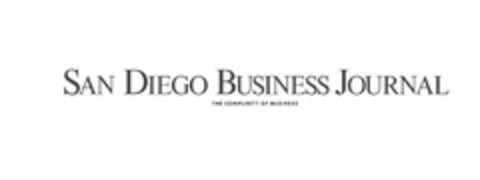 SAN DIEGO BUSINESS JOURNAL THE COMMUNITY OF BUSINESS Logo (USPTO, 27.11.2017)