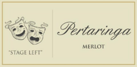 "STAGE LEFT" PERTARINGA MERLOT Logo (USPTO, 31.01.2018)