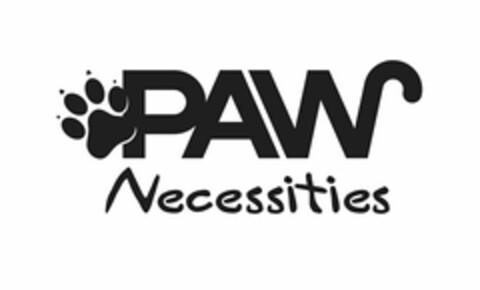 PAW NECESSITIES Logo (USPTO, 08.04.2019)