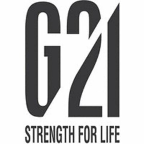 G21 STRENGTH FOR LIFE Logo (USPTO, 08.11.2019)