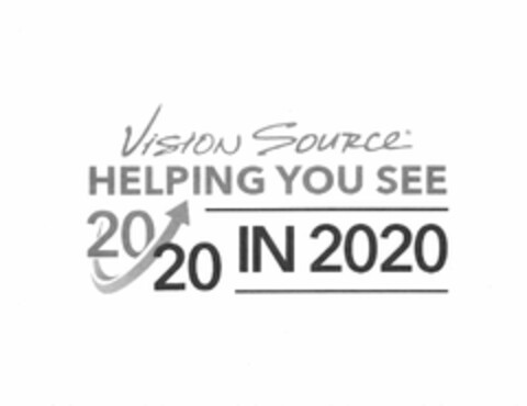 VISION SOURCE HELPING YOU SEE 20/20 IN 2020 Logo (USPTO, 07.02.2020)