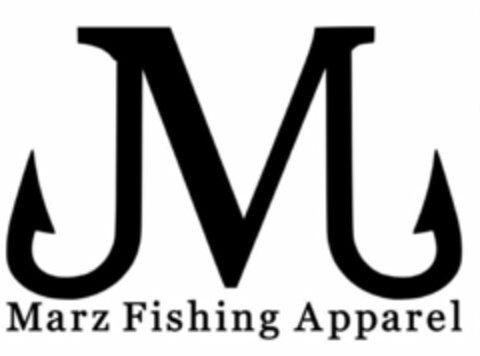 M MARZ FISHING APPAREL Logo (USPTO, 04/07/2020)