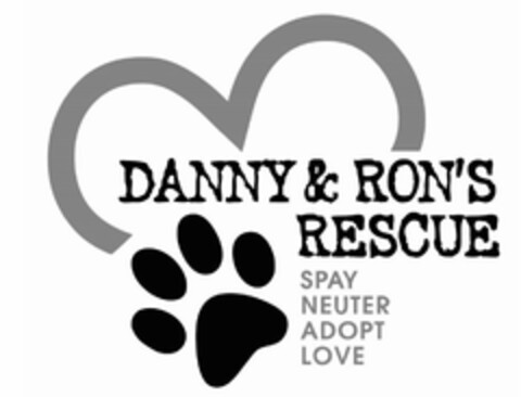 DANNY & RON'S RESCUE SPAY NEUTER ADOPT LOVE Logo (USPTO, 30.04.2020)