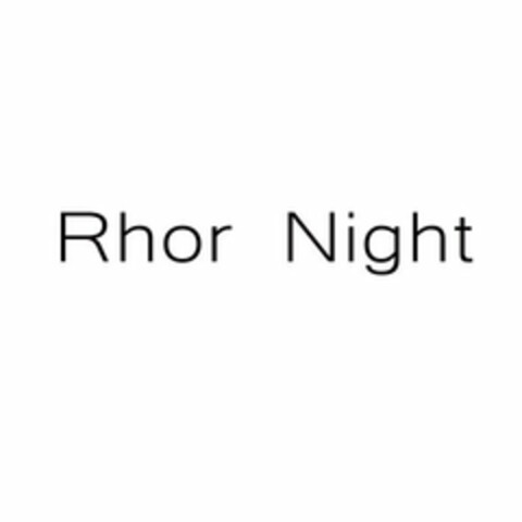 RHOR NIGHT Logo (USPTO, 17.09.2020)