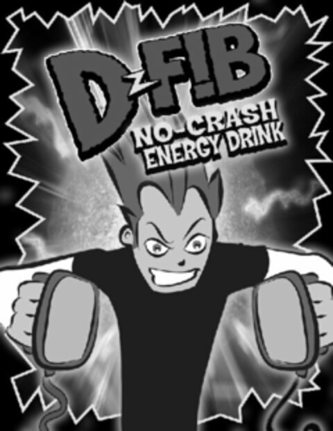 D-FIB NO-CRASH ENERGY DRINK Logo (USPTO, 03.02.2009)