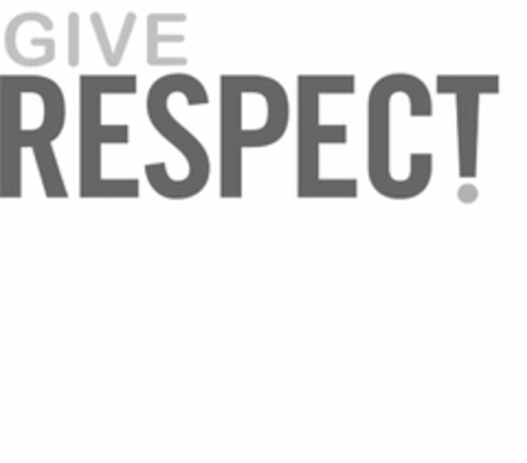 GIVE RESPECT! Logo (USPTO, 19.05.2009)