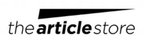 THE ARTICLE STORE Logo (USPTO, 13.08.2009)