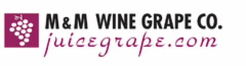 M&M WINE GRAPE CO. JUICEGRAPE.COM Logo (USPTO, 12/11/2009)