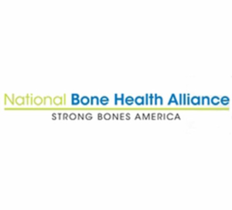 NATIONAL BONE HEALTH ALLIANCE STRONG BONES AMERICA Logo (USPTO, 15.07.2010)