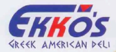 EKKO'S GREEK AMERICAN DELI Logo (USPTO, 22.07.2010)