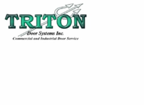 TRITON DOOR SYSTEMS, INC. COMMERCIAL AND INDUSTRIAL DOOR SERVICE Logo (USPTO, 08/24/2010)