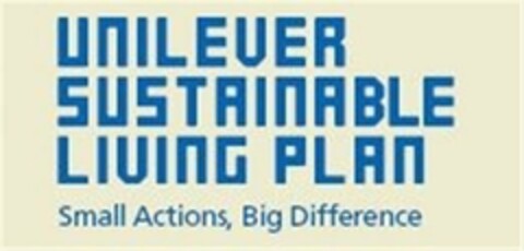 UNILEVER SUSTAINABLE LIVING PLAN SMALL ACTIONS, BIG DIFFERENCE Logo (USPTO, 27.10.2010)