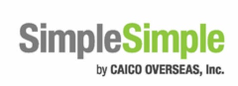 SIMPLESIMPLE BY CAICO OVERSEAS, INC. Logo (USPTO, 15.06.2011)