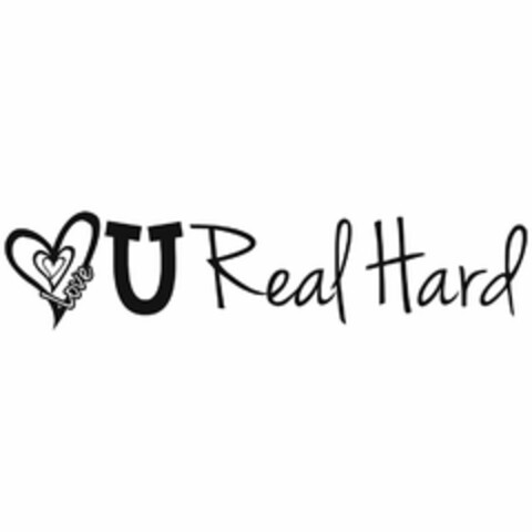 LOVE U REAL HARD Logo (USPTO, 26.03.2012)