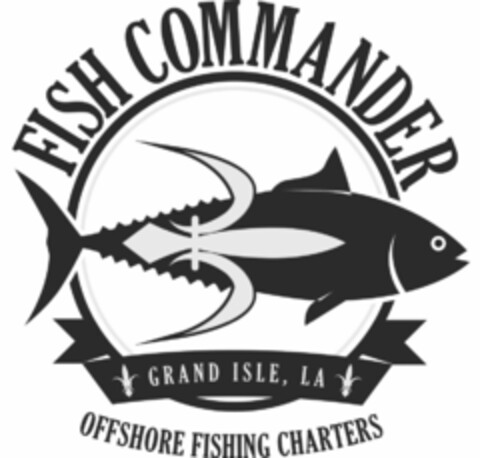 FISH COMMANDER GRAND ISLE LA OFFSHORE FISHING CHARTERS Logo (USPTO, 08/23/2013)