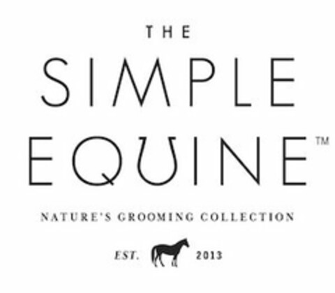 THE SIMPLE EQUINE NATURES GROOMING PRODUCTS EST. 2013 Logo (USPTO, 06/17/2014)