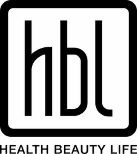 HBL HEALTH BEAUTY LIFE Logo (USPTO, 11/25/2014)
