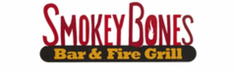 SMOKEY BONES BAR & FIRE GRILL Logo (USPTO, 13.02.2015)