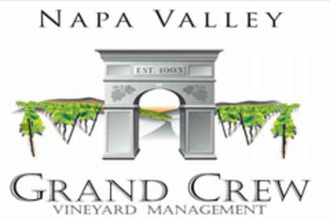 NAPA VALLEY GRAND CREW VINEYARD MANAGEMENT EST 1993 Logo (USPTO, 17.03.2015)