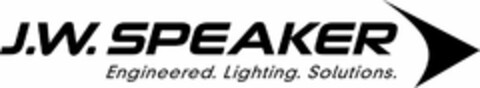 J.W. SPEAKER ENGINEERED. LIGHTING. SOLUTIONS. Logo (USPTO, 04/27/2015)