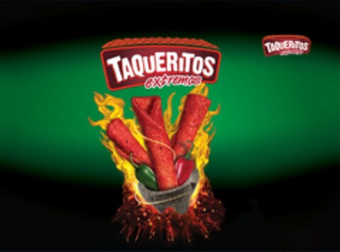 TAQUERITOS EXTREMOS TAQUERITOS EXTREMOS Logo (USPTO, 01/28/2016)