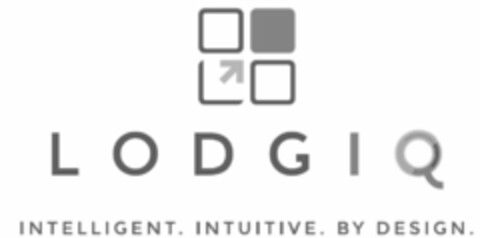 LODGIQ INTELLIGENT. INTUITIVE. BY DESIGN. Logo (USPTO, 05.02.2016)