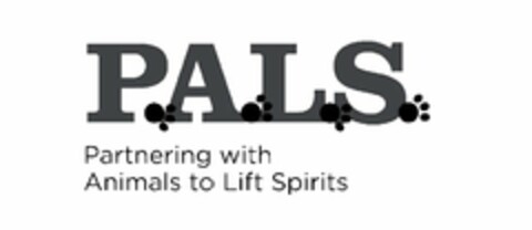 PALS PARTNERING WITH ANIMALS TO LIFT SPIRITS Logo (USPTO, 01.04.2016)