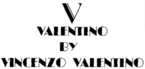 VALENTINO BY VINCENZO VALENTINO Logo (USPTO, 10/25/2016)