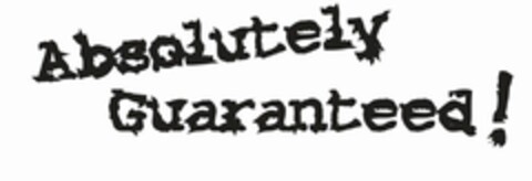 ABSOLUTELY GUARANTEED! Logo (USPTO, 07.12.2016)