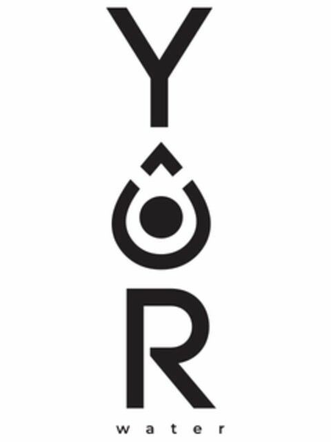 YOR WATER Logo (USPTO, 21.08.2018)