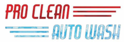 PRO CLEAN AUTO WASH Logo (USPTO, 10.01.2019)